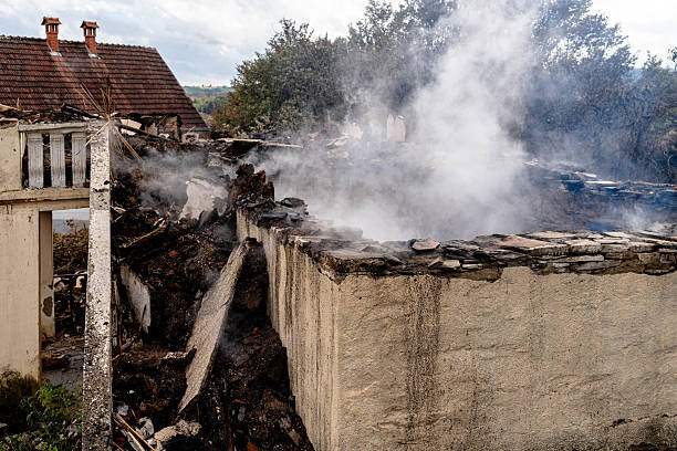 Professional Fire Damage Removal technician working in Elmwood, WI